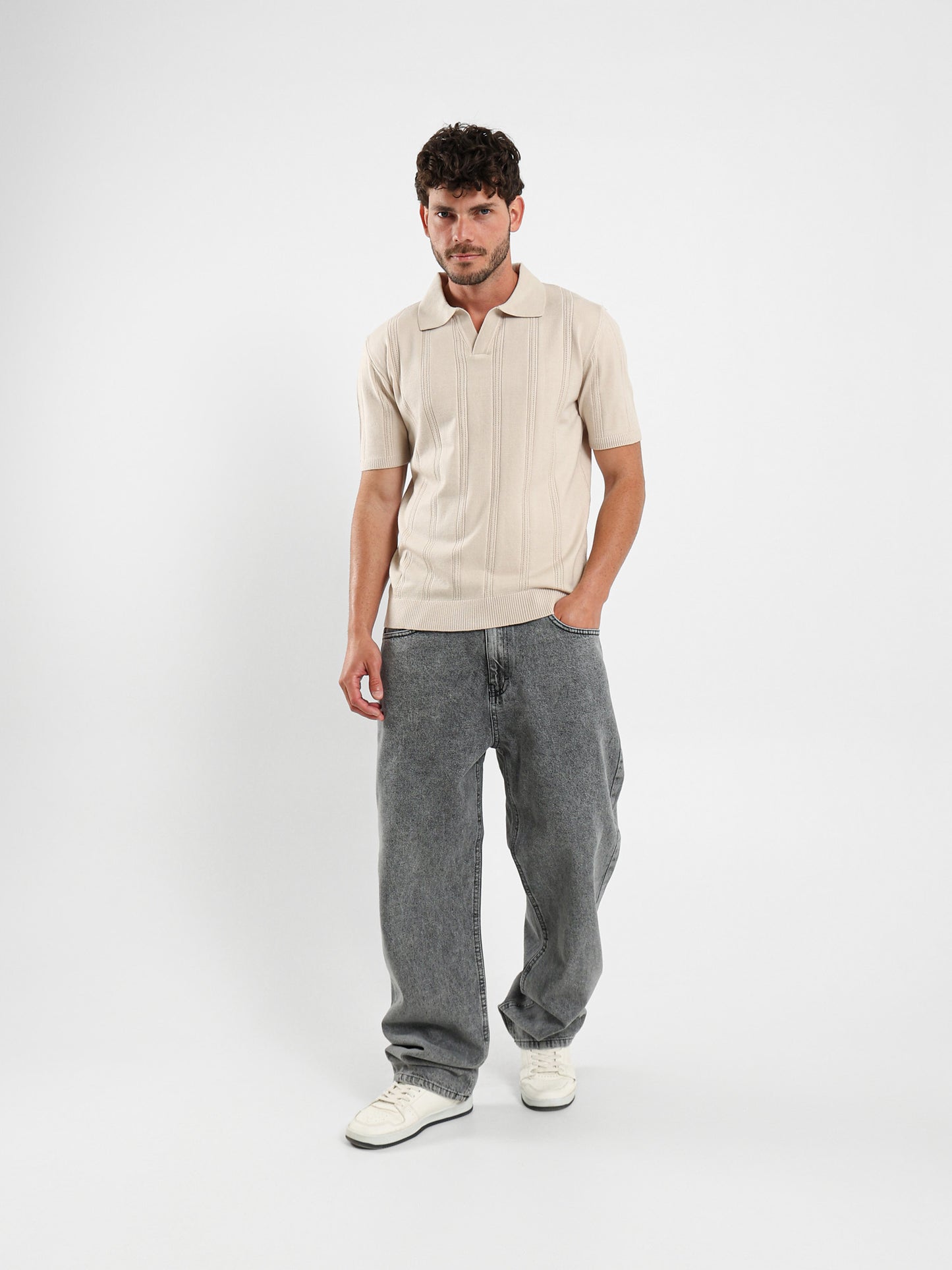 Textured Polo Shirt