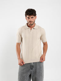 Textured Polo Shirt
