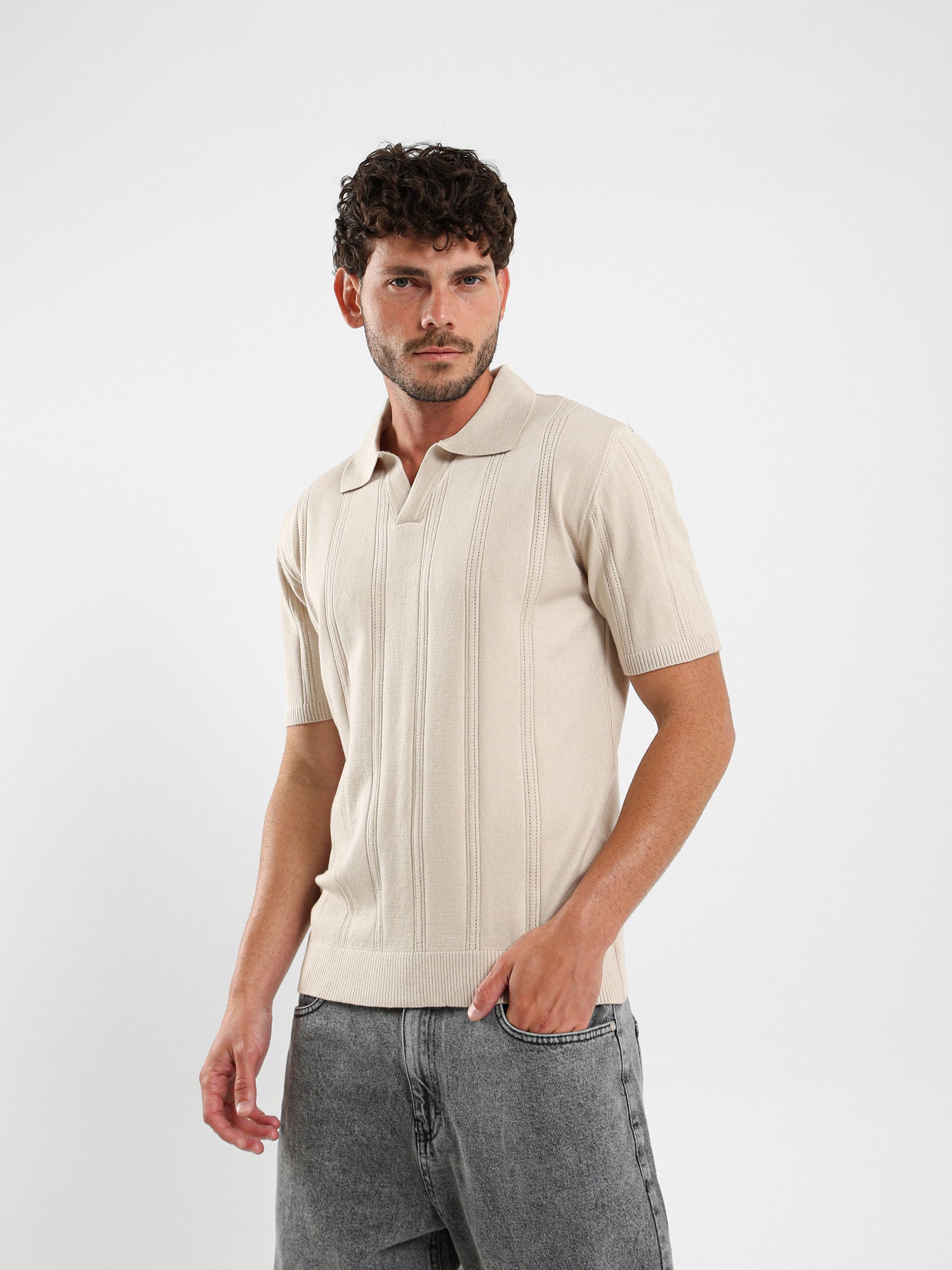 Textured Polo Shirt