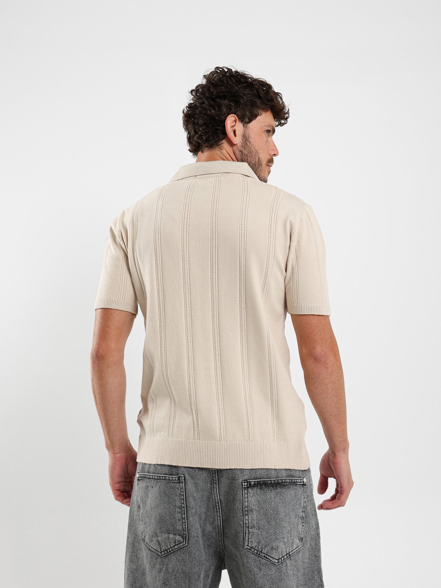 Textured Polo Shirt
