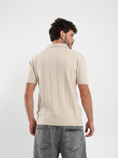 Textured Polo Shirt