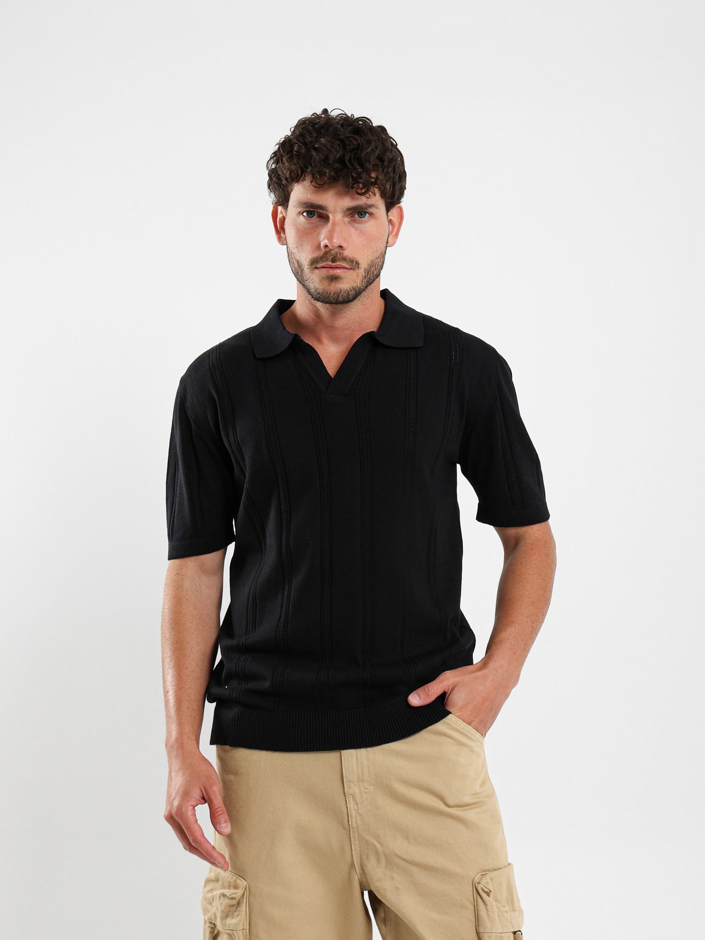 Textured Polo Shirt