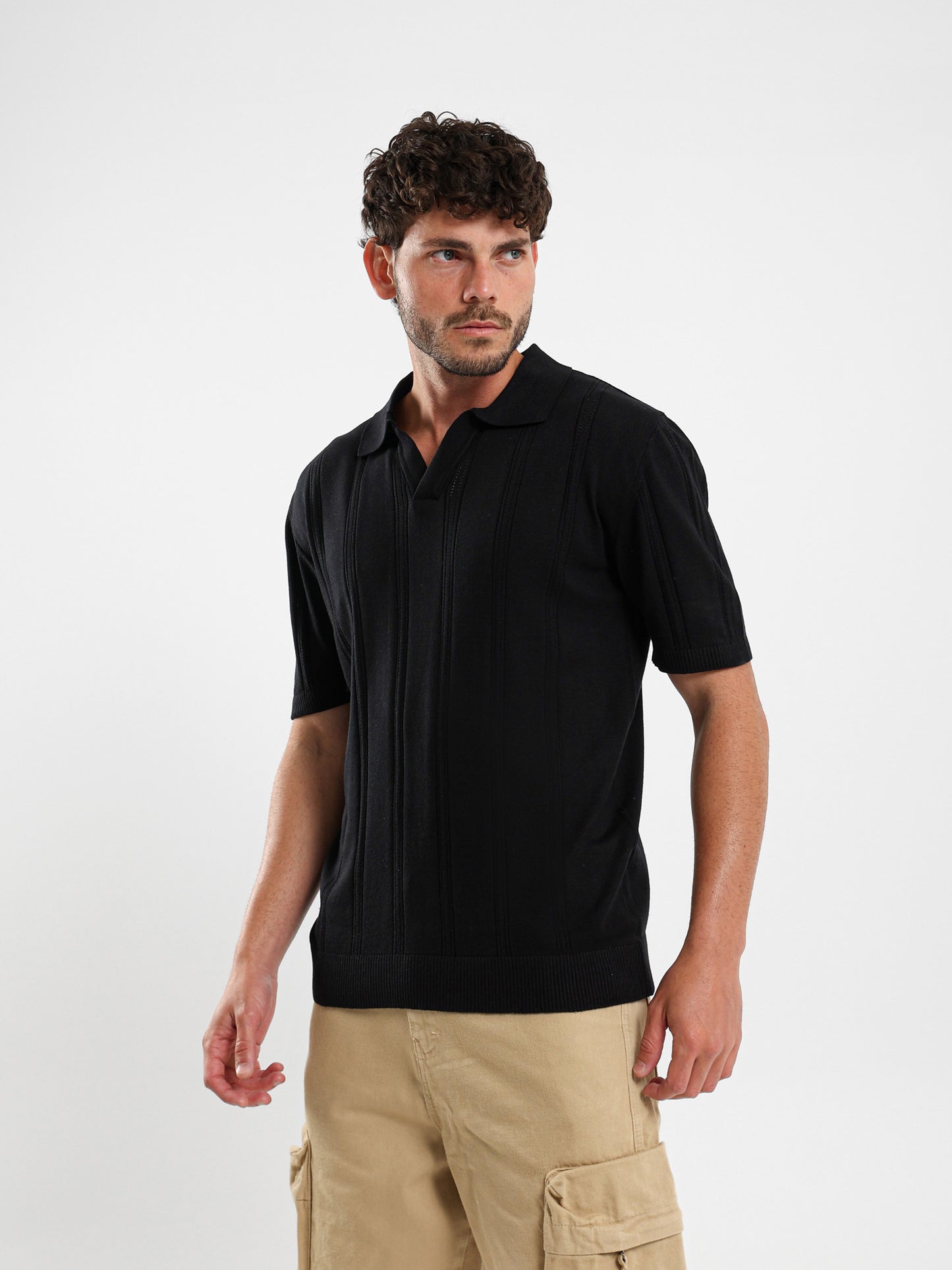 Textured Polo Shirt