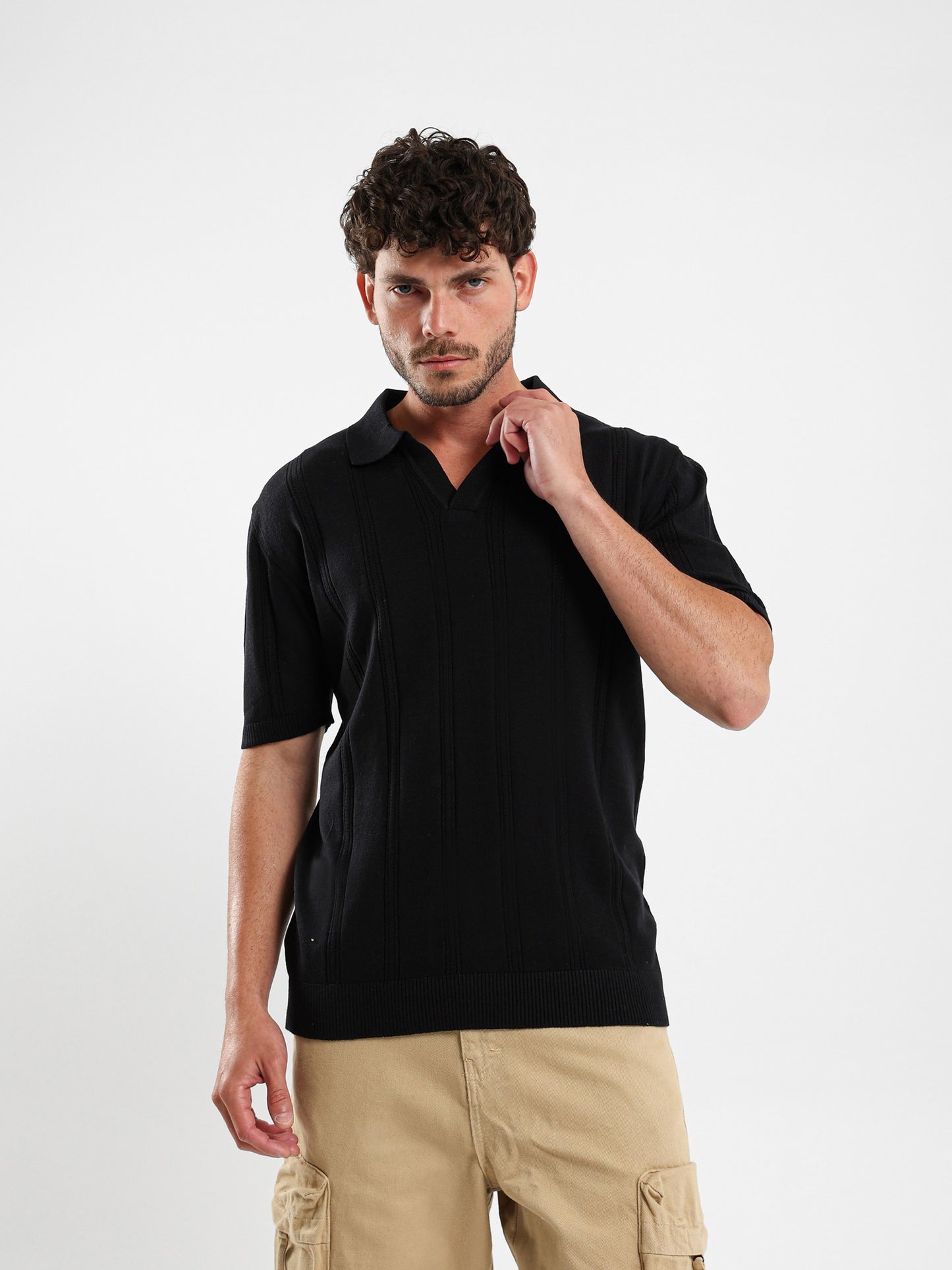 Textured Polo Shirt