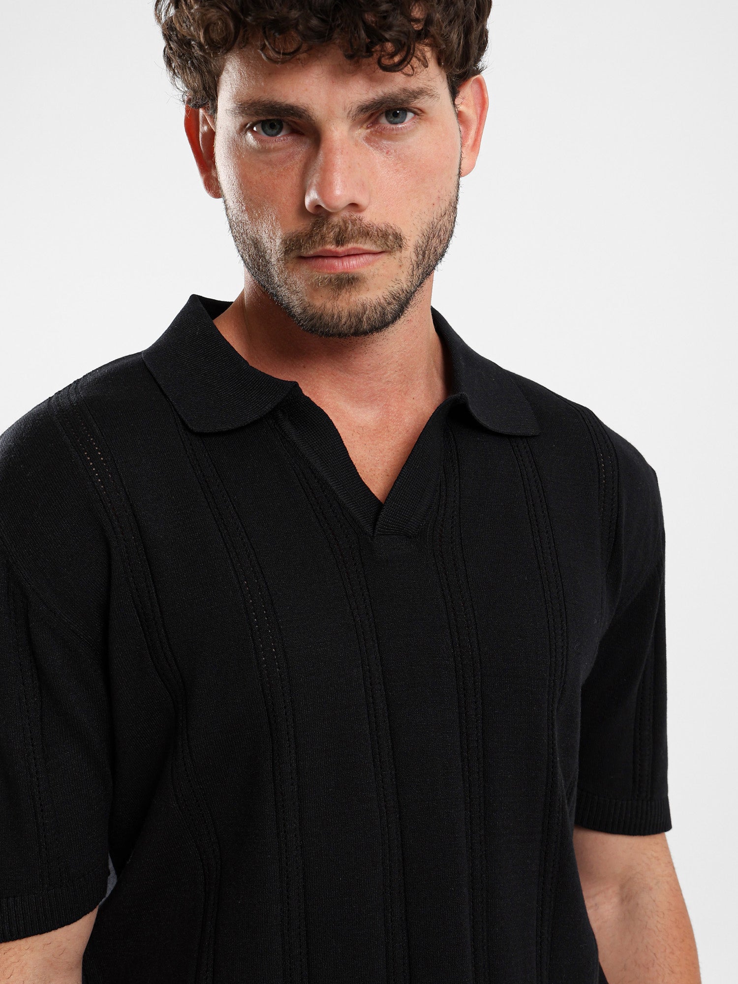 Textured Polo Shirt