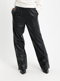 Leather Pants with Side Pockets