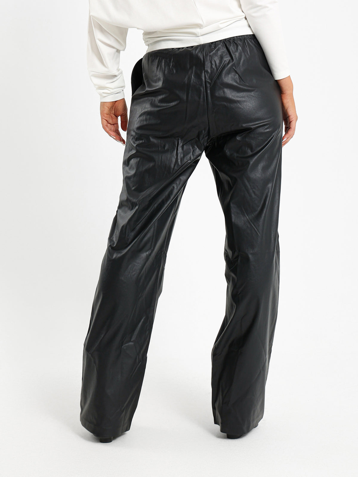 Leather Pants with Side Pockets