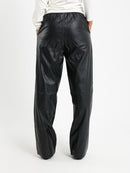 Leather Pants with Side Pockets