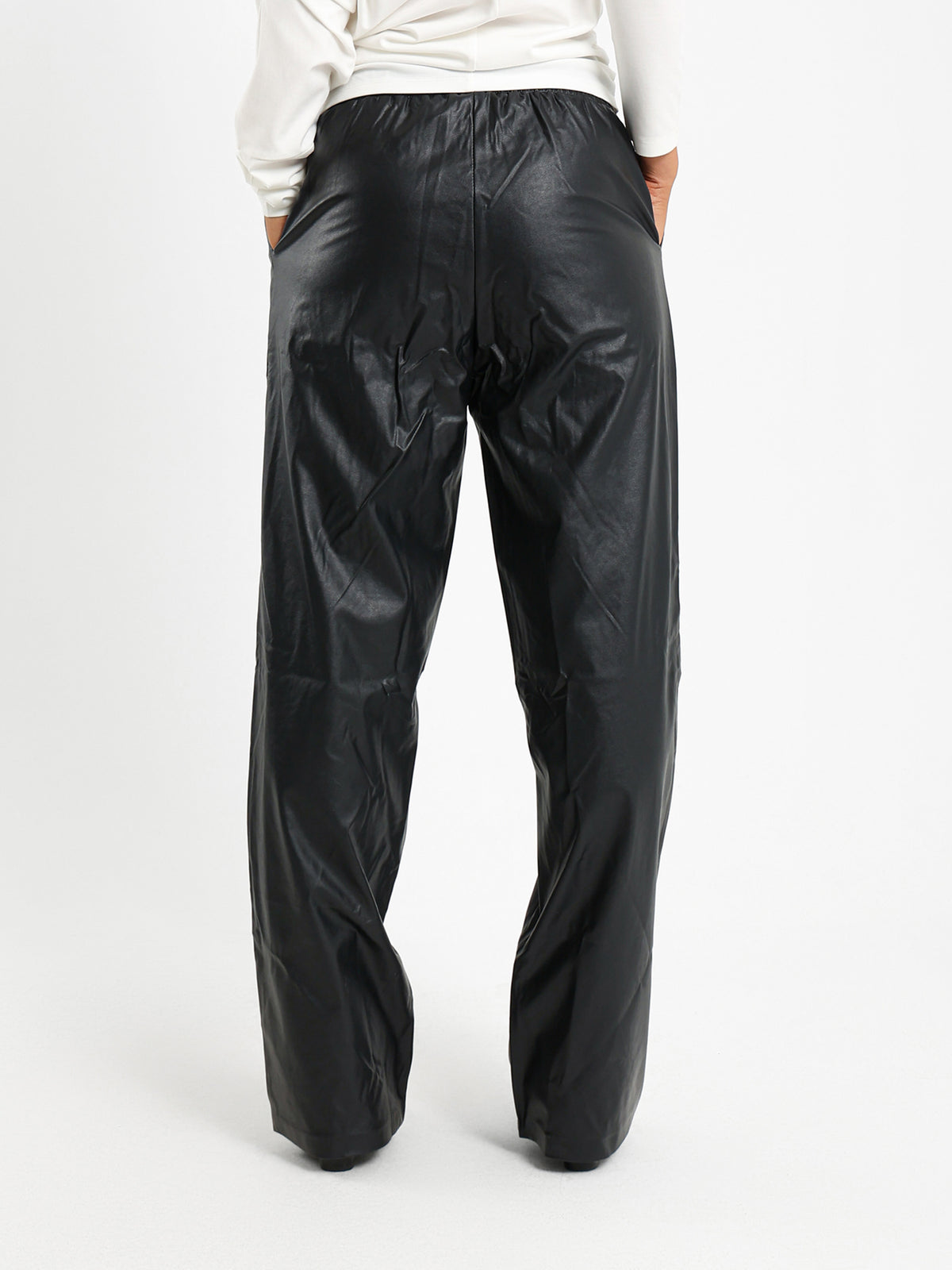 Leather Pants with Side Pockets