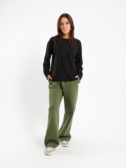 Boat Neck Long Sleeve Tee