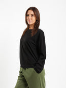 Boat Neck Long Sleeve Tee