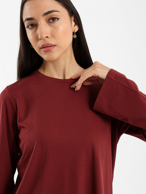 Asymmetric Flowy Long Sleeve Top