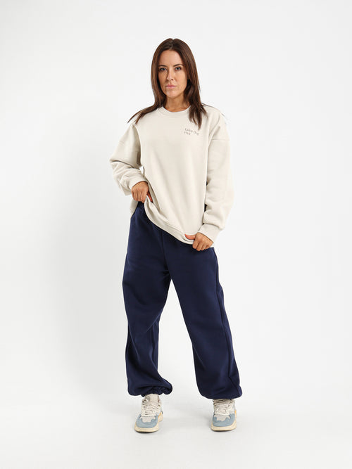 Oversized Sweatshirt with Bow Detail