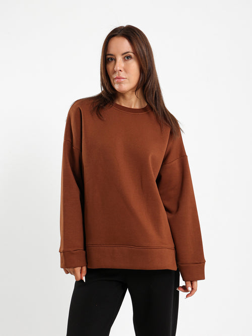 Loose Crew Neck Sweatshirt