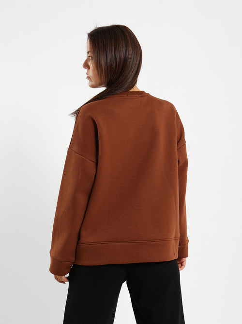 Loose Crew Neck Sweatshirt