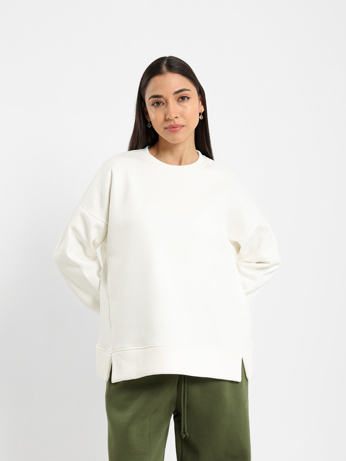 Loose Crew Neck Sweatshirt