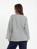 Loose Long Sleeve Striped Tee