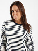 Loose Long Sleeve Striped Tee