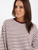 Loose Long Sleeve Striped Tee