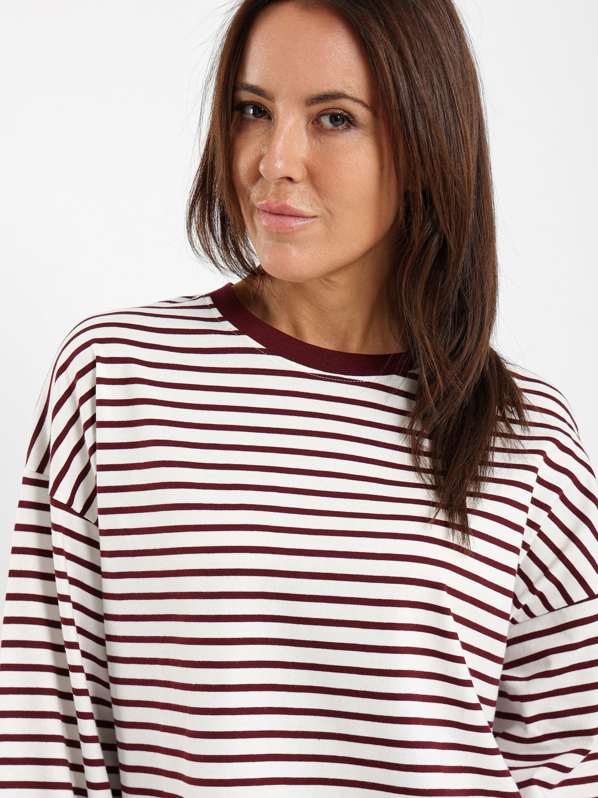 Loose Long Sleeve Striped Tee