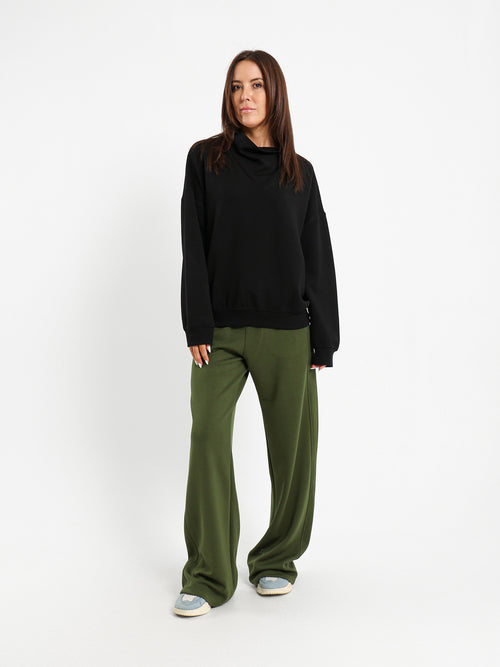 Straight Fit Pants with Drawstring
