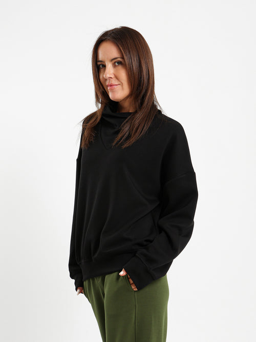 Cowl Neck Sweatshirt