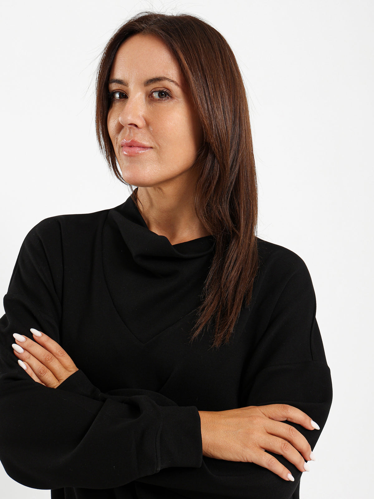 Cowl Neck Sweatshirt