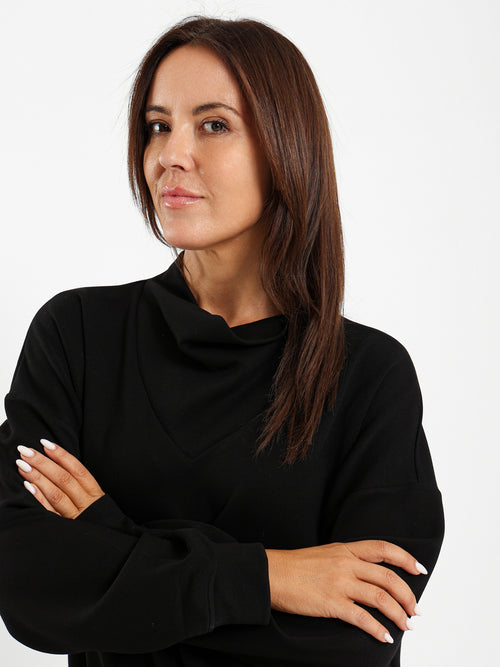 Cowl Neck Sweatshirt