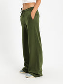 Straight Fit Pants with Drawstring