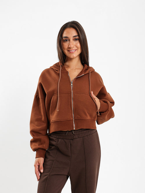 Regular Fit Zip-Up Hoodie