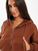 Regular Fit Zip-Up Hoodie