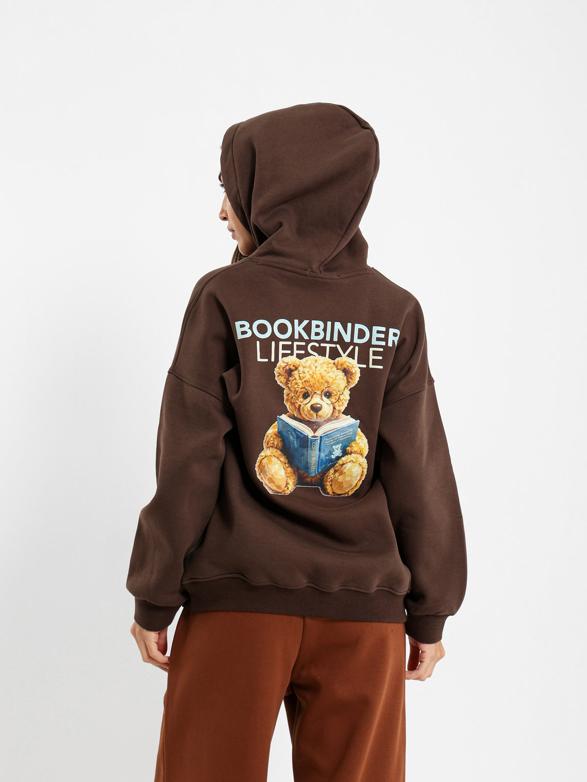Oversized Hoodie with Teddy Detail