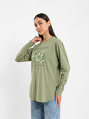 Long Sleeve Tee with Gallery Print