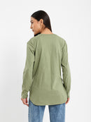 Long Sleeve Tee with Gallery Print
