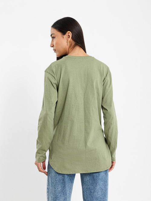 Long Sleeve Tee with Gallery Print