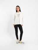 Long Sleeve Tee with Vase Print