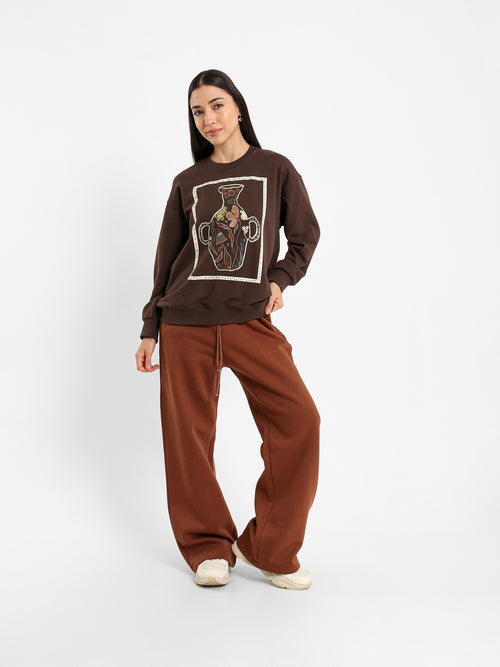 Regular Fit Sweatshirt with Detail