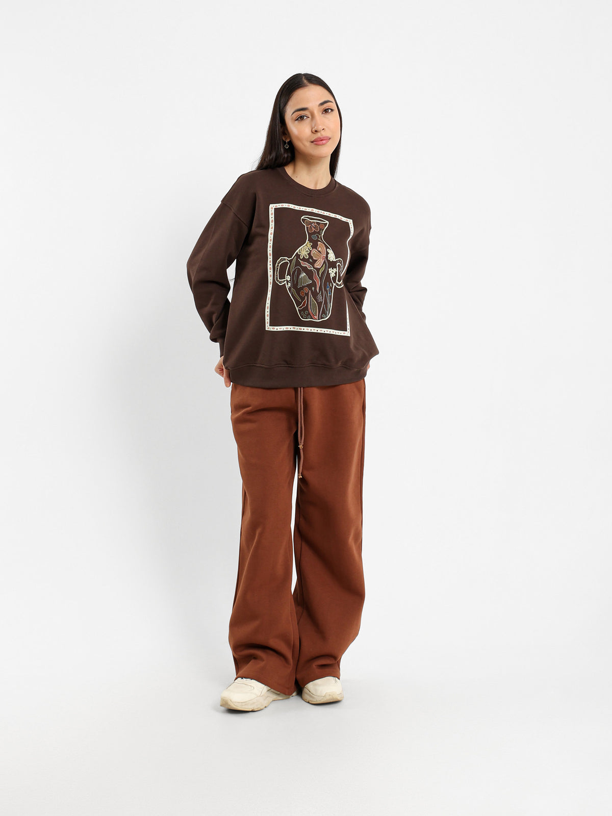 Regular Fit Sweatshirt with Detail
