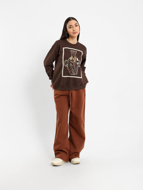 Regular Fit Sweatshirt with Detail