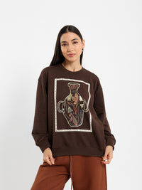 Regular Fit Sweatshirt with Detail