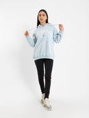 Oversized Hoodie with Varsity Detail