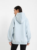 Oversized Hoodie with Varsity Detail