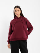 Loose Fit Hoodie with Text