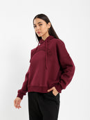 Loose Fit Hoodie with Text