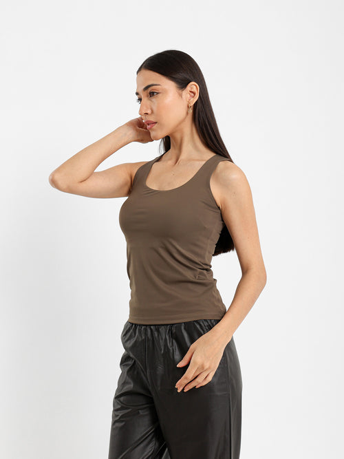 Wide Strap Top