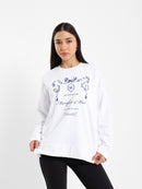 Loose Fit Sweatshirt with Sleeve Detail