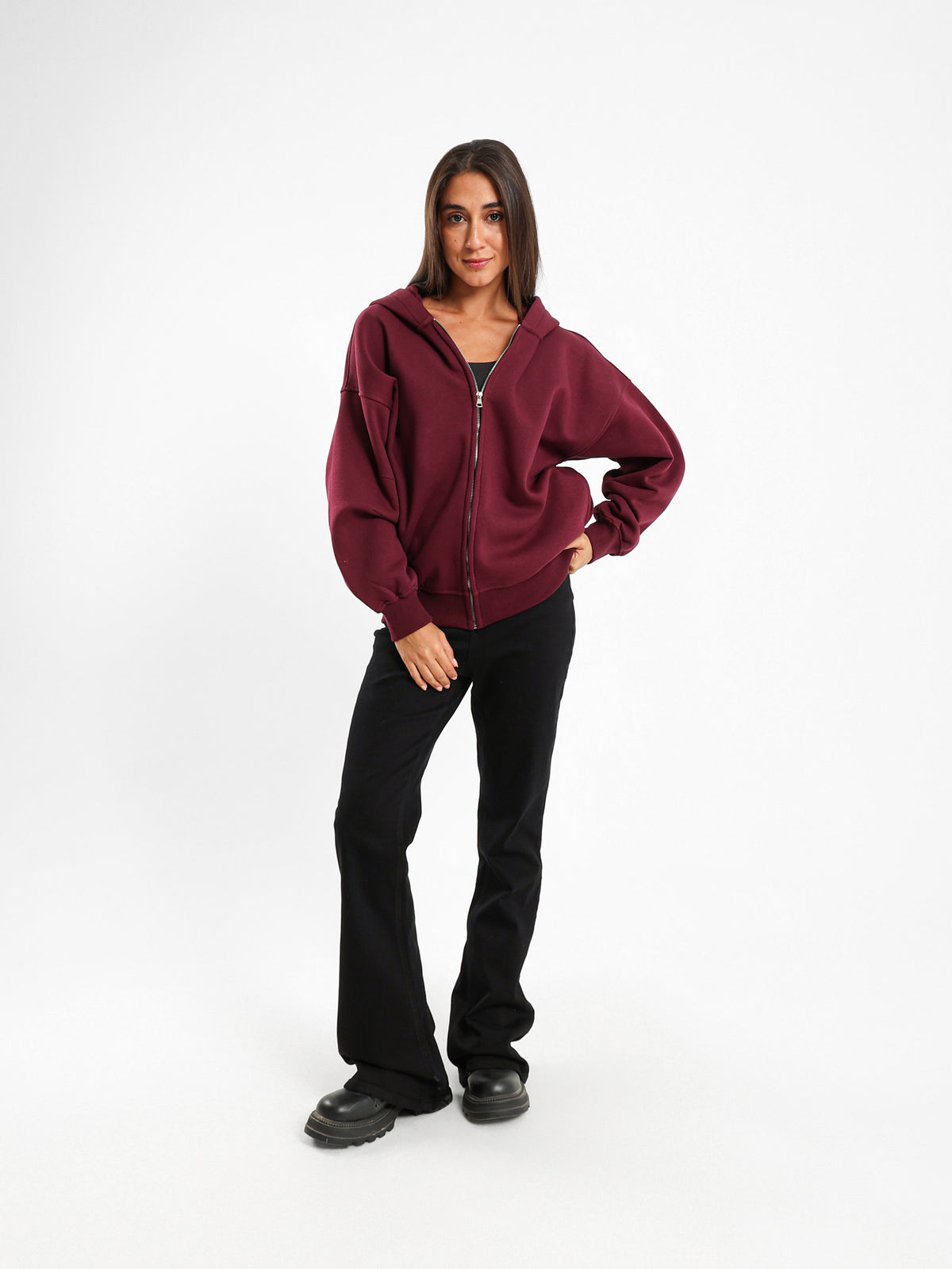 Oversized Zip-Up Hoodie