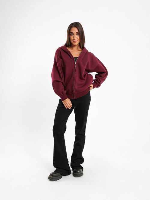 Oversized Zip-Up Hoodie