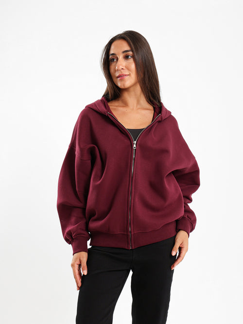 Oversized Zip-Up Hoodie