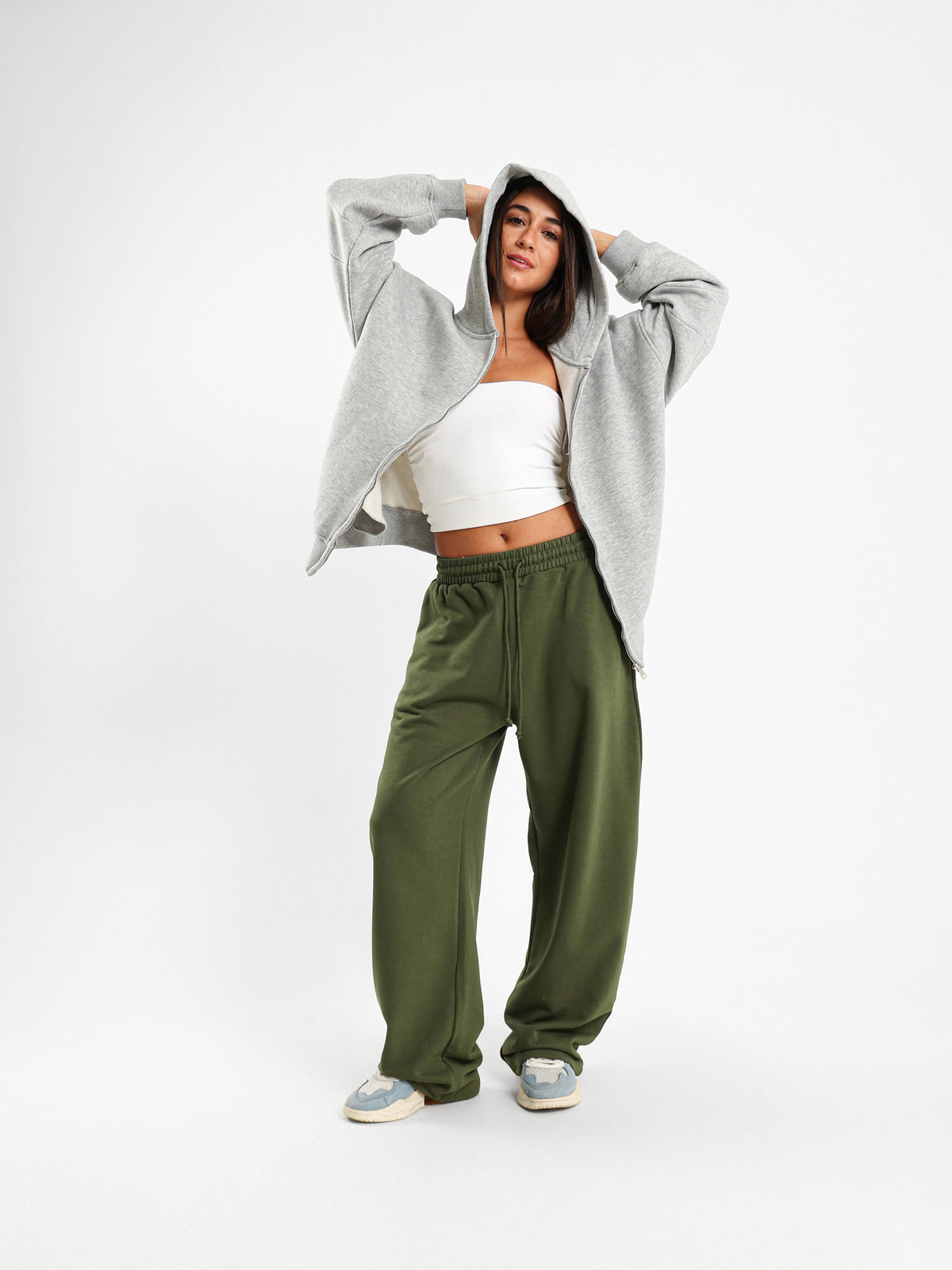 Oversized Zip-Up Hoodie